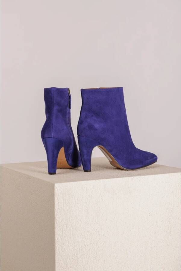 Toral Blauwe Suède Ritslaarzen Blue Dames
