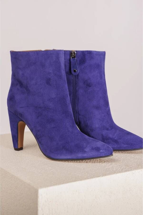 Toral Blauwe Suède Ritslaarzen Blue Dames