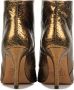Toral Enkellaarsjes Dames Laarzen Damesschoenen Leer Slangenprint 12601 met Brons - Thumbnail 8