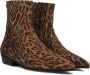 Toral Belinda Enkellaarsjes Enkelboots met rits Dames Bruin - Thumbnail 2