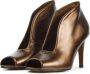 Toral Enkellaarsjes Dames Laarzen Damesschoenen Leer 10421 met Brons - Thumbnail 2