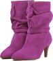 Toral Enkellaarsjes Dames Laarzen Damesschoenen Suède Nina Fuchsia - Thumbnail 2