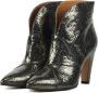 Toral Enkellaarsjes Dames Laarzen Damesschoenen Leer Slangenprint Chiara Lood - Thumbnail 3
