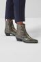Toral Cowboylaarzen Dames Laarzen Damesschoenen Leer Krokodillenprint Blues met Lood - Thumbnail 8