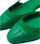 Toral Luisa Groene Leren Flats Green Dames - Thumbnail 5