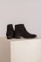 Toral Metalen Zwarte Enkellaarsjes met Gouden Detail Black Dames - Thumbnail 2