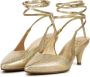 Toral Dames Pumps Damesschoenen Leer Crocoprint hoogte Nor Goud - Thumbnail 5