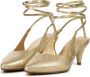 Toral Dames Pumps Damesschoenen Leer Crocoprint hoogte Nor Goud - Thumbnail 2