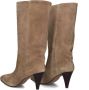 TORAL Hoge Laarzen Dames Seller Maat: 41 Materiaal: Suède Kleur: Taupe - Thumbnail 4