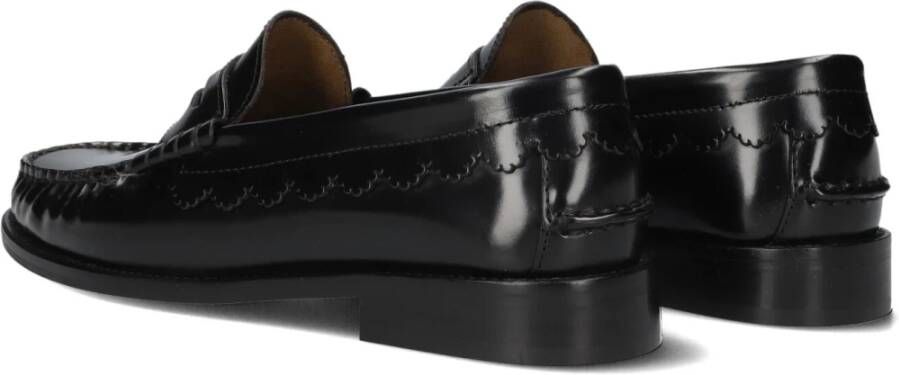 Toral Zwarte Leren Loafers voor Dames Black Dames