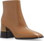 TORY BURCH Enkellaarzen met hak Bruin Dames - Thumbnail 4