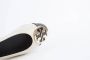 TORY BURCH Crèmekleurige Claire Leren Ballerina met Zwarte Contrastneus Beige Dames - Thumbnail 5