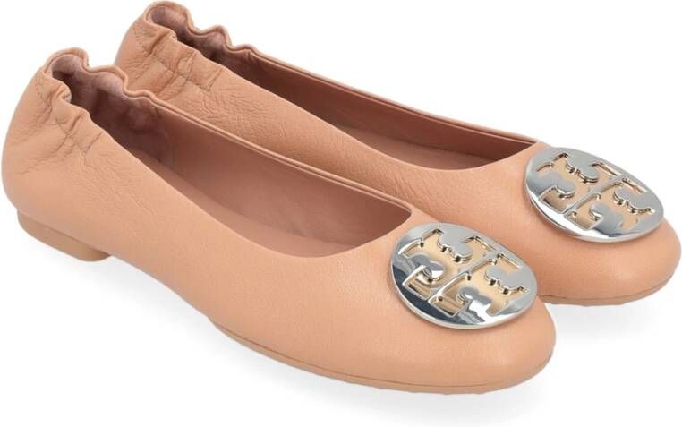 TORY BURCH Beige Claire Leren Ballerina Schoenen Beige Dames