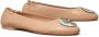 TORY BURCH Claire Ballet Flats Moderne Twist op Klassiek Design Beige Dames - Thumbnail 12