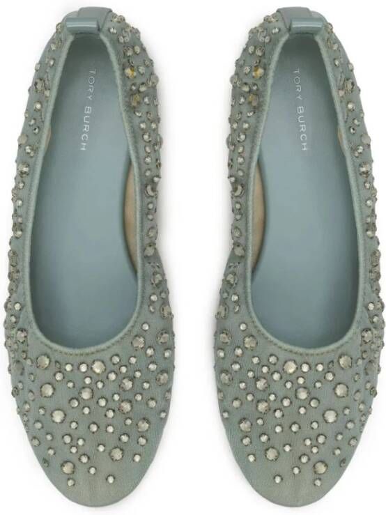 Tory Burch Ballerina`s met kristallen