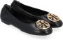 TORY BURCH Zwart Goud Ballerina's Elegant Platte Schoenen Black Dames - Thumbnail 14