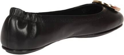 TORY BURCH Elegante Leren Ballerina`s Zwart Dames