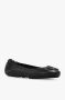 TORY BURCH Minnie Travel Ballet Pave Platte schoenen Zwart Dames - Thumbnail 6