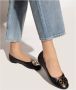 TORY BURCH Zwart Goud Ballerina's Elegant Platte Schoenen Black Dames - Thumbnail 6