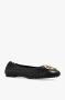 TORY BURCH Zwart Goud Ballerina's Elegant Platte Schoenen Black Dames - Thumbnail 8