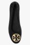 TORY BURCH Zwart Goud Ballerina's Elegant Platte Schoenen Black Dames - Thumbnail 9