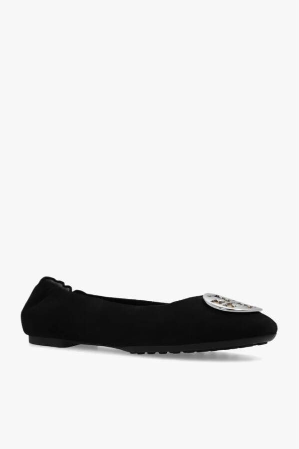 TORY BURCH Claire Suède Ballet Flats Zwart Dames