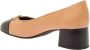 TORY BURCH Strik Detail Leren Pumps met Hak Brown Dames - Thumbnail 3
