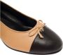 TORY BURCH Strik Detail Leren Pumps met Hak Brown Dames - Thumbnail 4