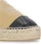 Tory Burch Beige leren espadrilles met metalen logo - Thumbnail 2