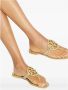 Tory Burch Metalen Studs Beige Sandalen Platte zool - Thumbnail 2