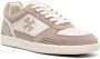 TORY BURCH Beige Sneakers met Leren en Suède Bovenwerk Beige Dames - Thumbnail 2