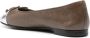 TORY BURCH Bicolor Cap-Toe Ballerina Schoenen Brown Dames - Thumbnail 3