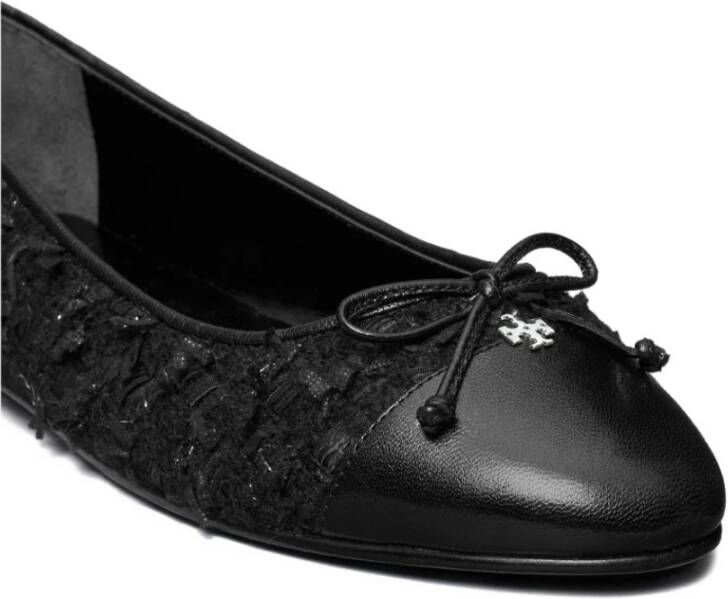 Tory Burch Blauwe Platte Schoenen met Strikdetail