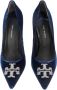 TORY BURCH Blauwe Velvet Pumps Blue Dames - Thumbnail 4
