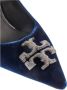 TORY BURCH Blauwe Velvet Pumps Blue Dames - Thumbnail 5