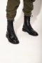 TORY BURCH Gestanst Logo Veterschoenen van Leer Black Dames - Thumbnail 8