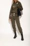 TORY BURCH Gestanst Logo Veterschoenen van Leer Black Dames - Thumbnail 9