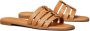 TORY BURCH Bruin Leren Slide Sandalen Brown Dames - Thumbnail 3