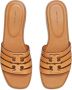 TORY BURCH Bruin Leren Slide Sandalen Brown Dames - Thumbnail 5
