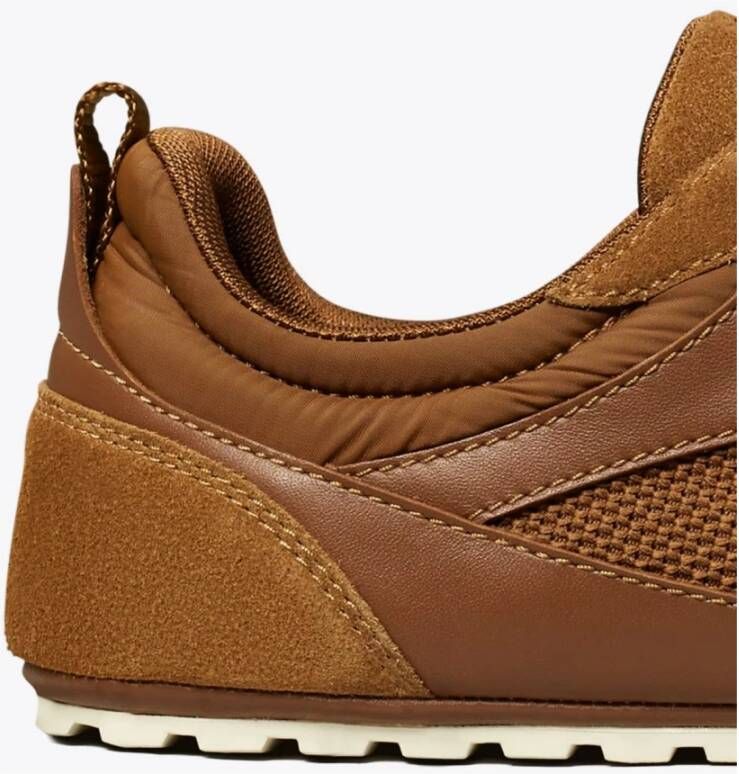 Tory Burch Bruine Field Sneaker Lichtgewicht Dagelijkse Schoenen