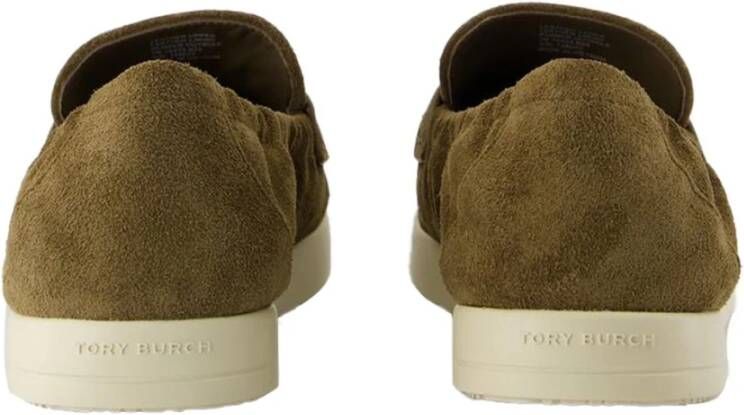 Tory Burch Bruine Suède Loafer Instapschoenen