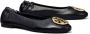 TORY BURCH Zwart Goud Ballerina's Elegant Platte Schoenen Black Dames - Thumbnail 3