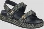 TORY BURCH Canvas Sport Sandal Monogram Kira Multicolor Dames - Thumbnail 2