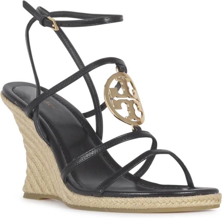 TORY BURCH Capri Miller Espadrille Sleehak Schoenen Black Dames