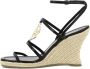 TORY BURCH Espadrille Wedge Platte Schoenen Black Dames - Thumbnail 6