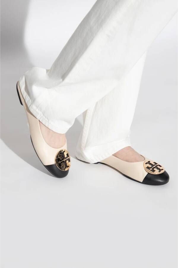 TORY BURCH Claire ballerina's Beige Dames