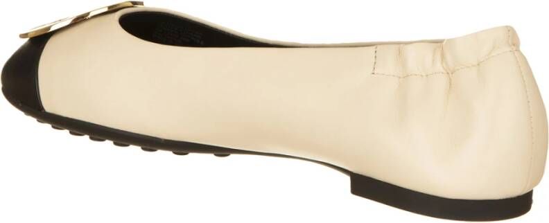 TORY BURCH Claire Cap Toe Balletschoenen Beige Dames