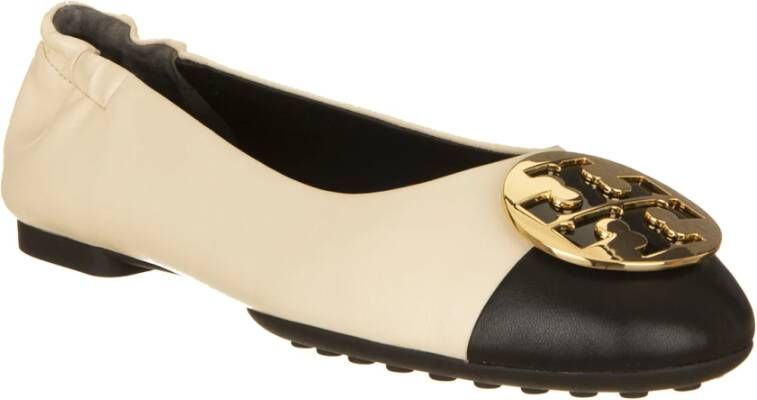 TORY BURCH Claire Cap Toe Balletschoenen Beige Dames