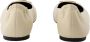 Tory Burch Crème Leren Ballerina met Cap-Neus - Thumbnail 2