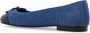 TORY BURCH Gestikte Cap-Toe Ballet Flats Blue Dames - Thumbnail 13